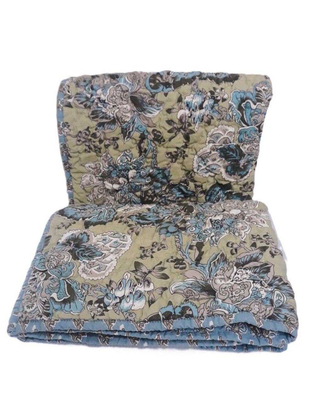Pottery Barn Floral Pillow Shams Standard Cotton SET OF 2